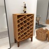 Modern Wood Wine Rack Brown - Olivia & May - 4 of 4