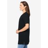 Woman Within Plus Size Perfect Short-Sleeve Shirred V-Neck Tunic - 4 of 4