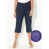 Catherines Women's Plus Size Petite Everyday Capri With Sparkle Hem - 4 of 4
