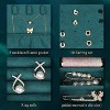 HTUTWOO Travel Jewelry Box, PU Leather Jewelry Organizer for Girls, Portable Mini Travel Case Display Storage Holder Boxes for Stud Earrings, Rings - 4 of 4