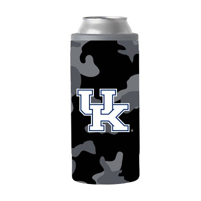 NCAA Kentucky Wildcats 12oz Black Camo Slim Can Cooler