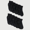 Hanes Women's Extended Size 10pk Ankle Socks - 8-12 - 2 of 3
