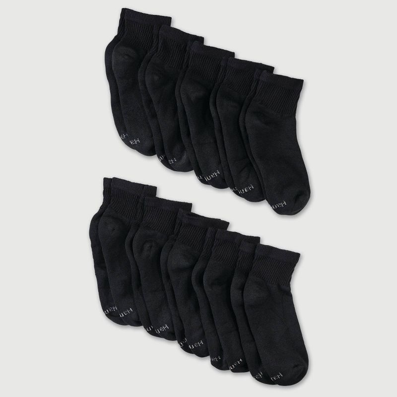Hanes Women's Extended Size 10pk Ankle Socks - 8-12, 3 of 5