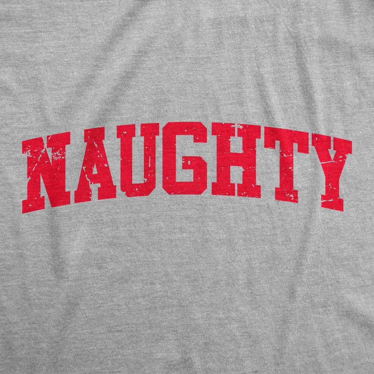 Мужские футболки Crazy Dog T-Shirts, Inc. Mens Naughty T Shirt Funny Mischievous Xmas Spirit Lovers Tee for Guys - Crazy Dog Men's T Shirt Gift For Christmas Light Grey M — фото 2