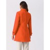 INSPIRE CHIC Women's Winter Classic Single Breasted Outwear Overcoat with Pockets - 4 of 4