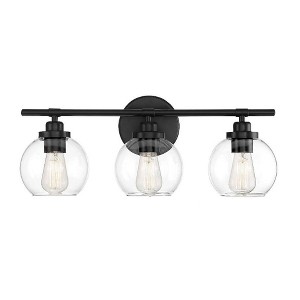 Savoy House Carson 3 - Light Vanity in  Matte Black - 1 of 4