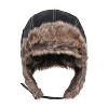 Kitcheniva Faux Fur Winter Trapper Hat with Ear Protection Black - 4 of 4