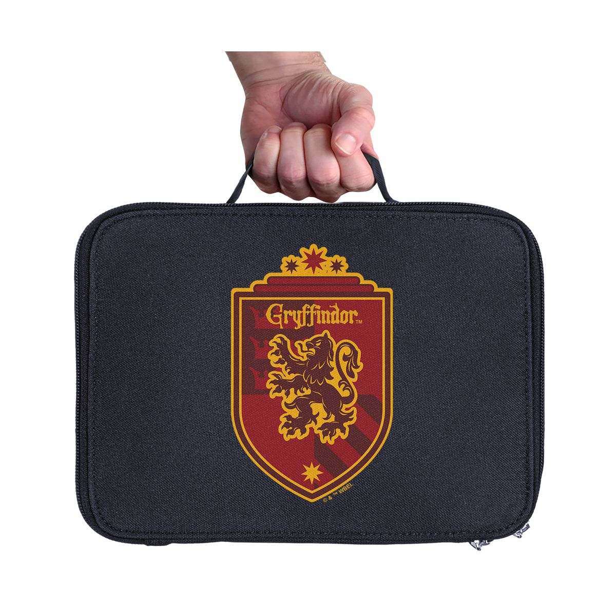 Harry Potter Gryffindor Plaid Crest Insulated Soft Sided Lunch Box - thumbnail 9