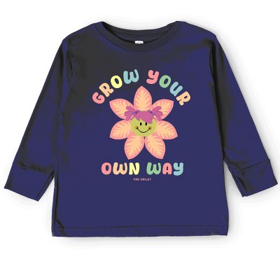 The Juniper Shop Mini Smiley Grow Your Own Way Toddler Long Sleeve Tee