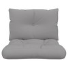 VidaXL Pallet Cushions 2 pcs Gray Fabric - 4 of 4