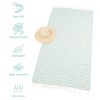 American Soft Linen 4 Piece Turkish Peshtemal Beach Towel Set, Light Weight Peshtemal Beach Pool Towels - 4 of 4