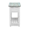 Sea Winds Picket Fence Chairside Table - 4 of 4