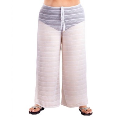 Women's Arrow Chevron Textured Tie Front Pants - PLUS - Jordan Taylor