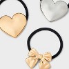Icon Hair Pony Holder Set 3pc - Wild Fable™ Gold/Silver/Black - 3 of 3