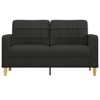 vidaXL 2-Seater Sofa Black 55.1 in. Fabric - 3 of 4