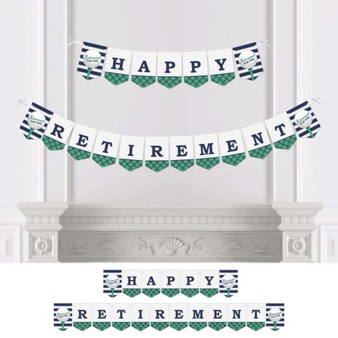 Big Dot Of Happiness Par Tee Time Golf Retirement Party Bunting Banner Golf Party Decorations Happy Retirement Target