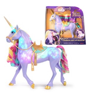 Unicorn Academy Rainbow Light-Up Wildstar Interactive Unicorn Toy with Lights, Sounds & Music, Netflix Show Gift for Girls Ages 4+, 11-Inch - 1 of 4