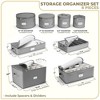 Sorbus 8 Piece Quilted China Dinnerware Storage Cases - for Dinnerware, Mugs, Cups - 3 of 4