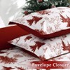 Christmas Duvet Cover Set Twin XL, 2-Piece Soft Reindeer Pattern Bedding Set with 20"x26" Pillow Sham, Holiday Comforter Cover for Dorm or Kids Room - 4 of 4
