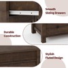 Garvee Fluted 7 Drawer Dresser, 7 Chest of Drawers with Fluted Design, 54" Wide Wooden Dresser Organizer for Bedroom Living Room Nursery - 4 of 4