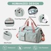 Luupatchy Carry On Weekender Backpack With Shoe Compartment, For Travel, Gym，Fishing, Travel Duffle Bag For Women, Men - 3 of 4