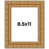 PosterPalooza | Photo Size Contemporary Gold Picture Frame - UV Acrylic, Foam Board Backing, Hanging Hardware - 2 of 4