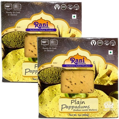 Rani Brand Authentic Indian Foods | Pappadums Plain Papad