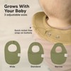 KeaBabies 8pk Organic Baby Bibs for Boy, Baby Drool Bib for Baby Boys and Girls, Newborn Teething Bibs - 4 of 4
