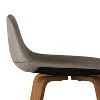 Sapphtopaz Modern Bar Stool Upholstered Dining Chairs with Curved Seat and Backrest Counter Height Barstools Set of 2 for Kitchen Island - 2 of 4