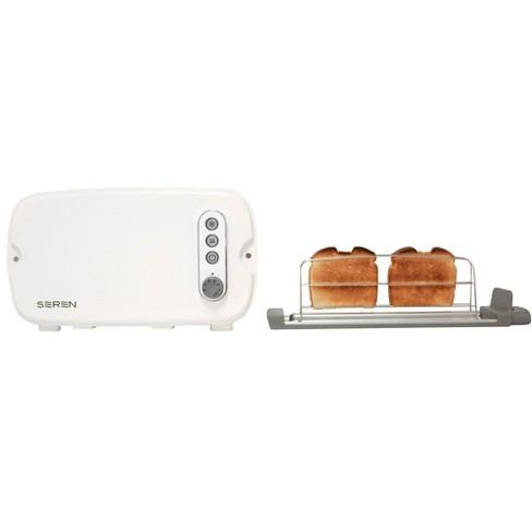 Seren 1228BS Multi-Purpose 2 Slice Electronic Side Loading Toaster With Rack 