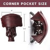 GSE Set of 6 Heavy Duty PU Leather Billiard Pool Table Pockets, Pool Table Accessories - 2 of 4