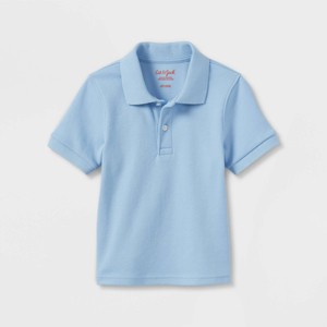 Toddler Boys' Short Sleeve Interlock Uniform Polo Shirt - Cat & Jack™ - 1 of 3