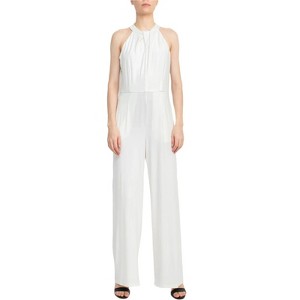 EG PRO Women Jersey Jumpsuit Crossed Neck Sleeveless Keyhole Back Solid - 1 of 4
