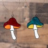 Transpac Stained Glass Mushroom Ornament Set of 2 Home Decorations Spring - 2 of 2