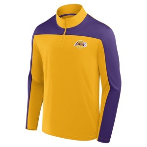 NBA Los Angeles Lakers Men's Lightweight 1/4 Zip Jersey - M - 1 of 3