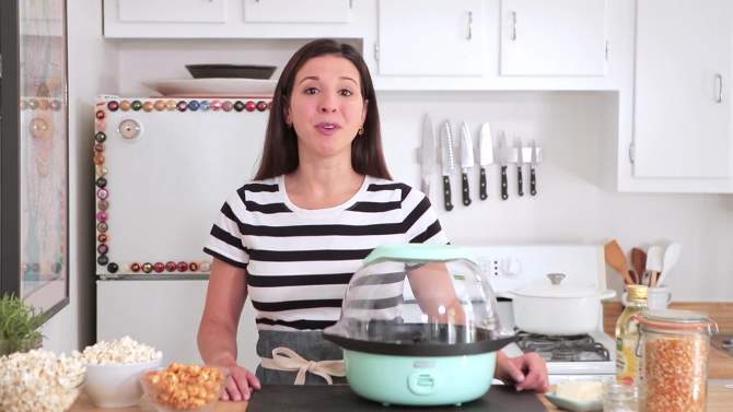 Dash 6qt SmartStore Stirring Popcorn Maker - Aqua, 2 of 15, play video