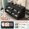 GALAXHERO 6-Drawer Wide Fabric Dresser TV Stand for 68" TV, Large Storage Tower Unit with Fabric Bins for Bedroom, Closet, Hallway - 3 of 4
