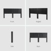 GDFStudio Eureka Modern Farmhouse Wall Mounted Fluted Wood Headboard with Wingback Design - 4 of 4