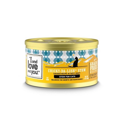 I and Love and You Chicky-Da-Lish with Stew Chicken Flavor Wet Cat Food - 3oz