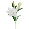 Northlight Real Touch™ White Artificial Lily Floral Stems, Set of 6 -38" - 3 of 4