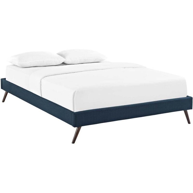 Modway Loryn Queen Fabric Bed Frame with Round Splayed Legs, 1 of 3