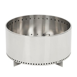 TROPOW 27" Smokeless Portable Fire Pit - Stainless Steel Outdoor Fireplace with Flame Cutout for Camping/Backyard - 1 of 4