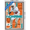 Trends International NFL Miami Dolphins - De'Von Achane 25 Framed Wall Poster Prints - 3 of 4