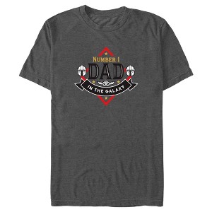 Men's Star Wars: The Mandalorian #1 Father Din Djarin and Grogu T-Shirt - 1 of 4