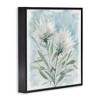 Stupell Industries Abstract Watercolor Florals White Petals Blue Sky, 17" x 17" - 3 of 4