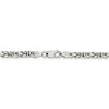 Black Bow Jewelry 3.25mm, Sterling Silver, Solid Byzantine Chain Necklace - 4 of 4