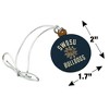 Southwestern Oklahoma State University Bulldogs Logo Mini Small Tiny Wood Christmas Tree Holiday Ornament - 4 of 4