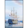 Old Modern Handicrafts “H.M.S. Victory Moored in Portsmouth” Oil Painting – Hand-Painted Naval Canvas Wall Art, 47x31 in - 2 of 4