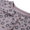 Huggies Baby Girls' Floral Organic Sleep N' Play - Mauve - 4 of 4