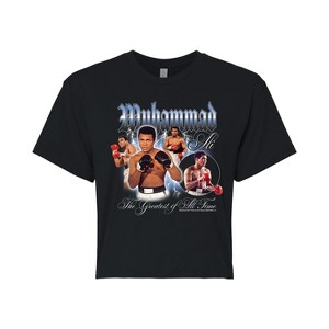 Women's - Muhammad Ali - Collage Cropped Graphic T-Shirt - 1 of 4